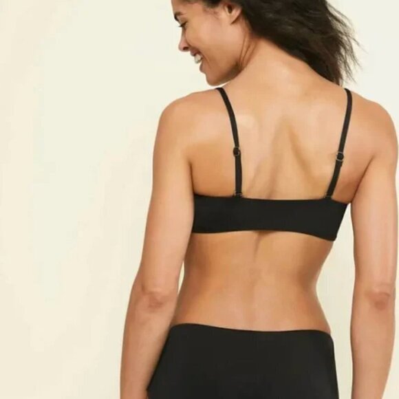 Andie Swimwear Rio Black Bikini Top Size Medium NWT - Picture 2 of 10